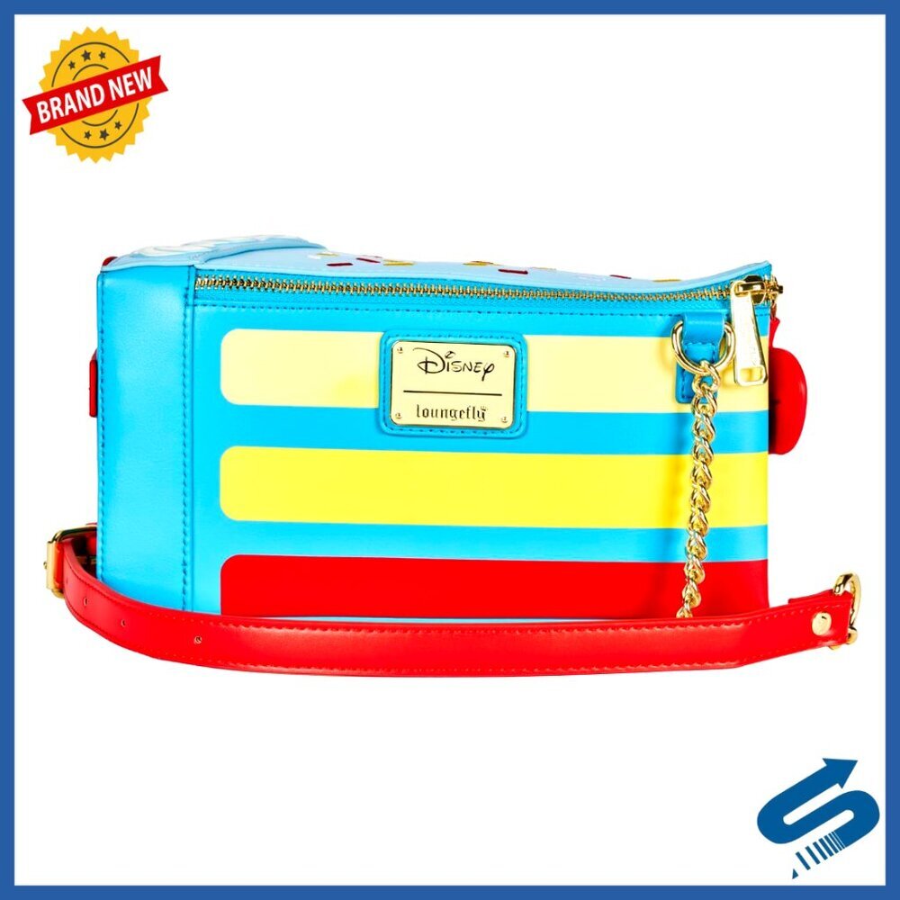 Faux Leather Crossbody Bag with Cake Design, Medium Size